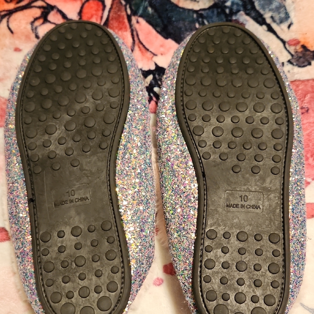 Sparkly Slippers with Pink Laces - Picture 2 of 2
